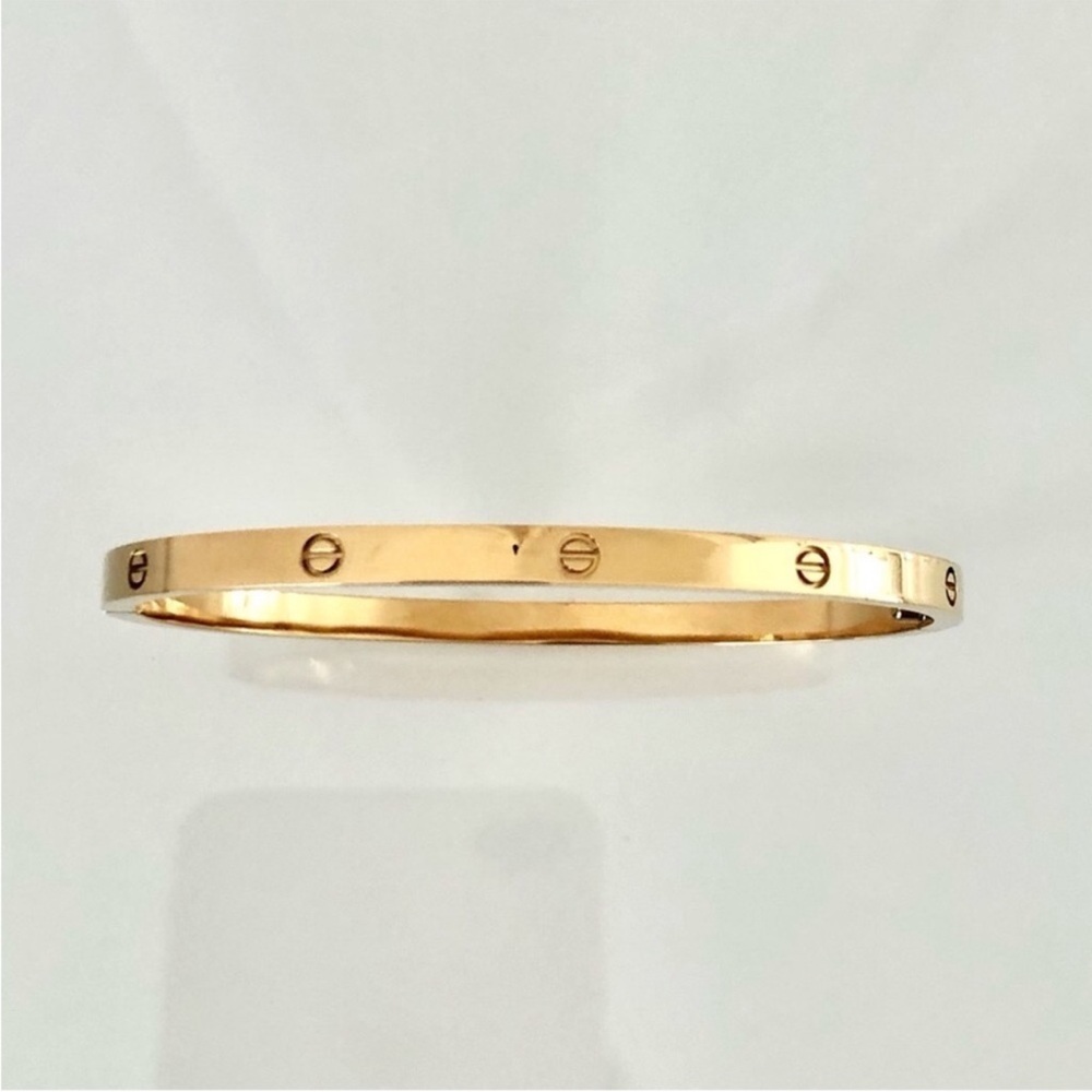 NEW Small Model Screw Cuff Bangle Love Bracelet with Screwdriver in Gold